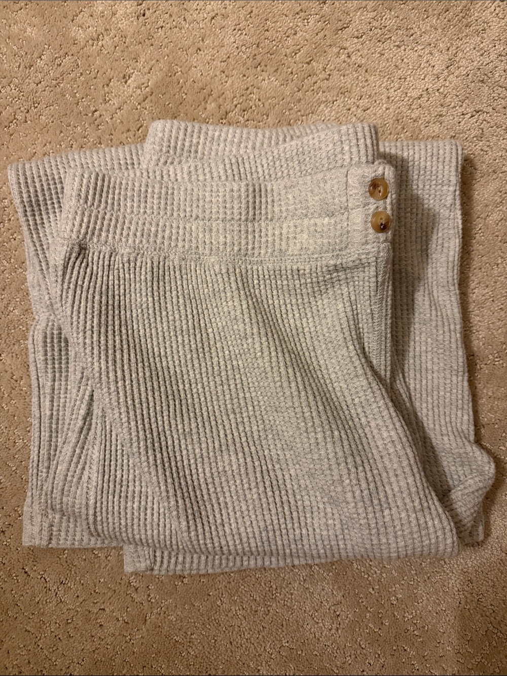 Faherty apres waffle pant in grey